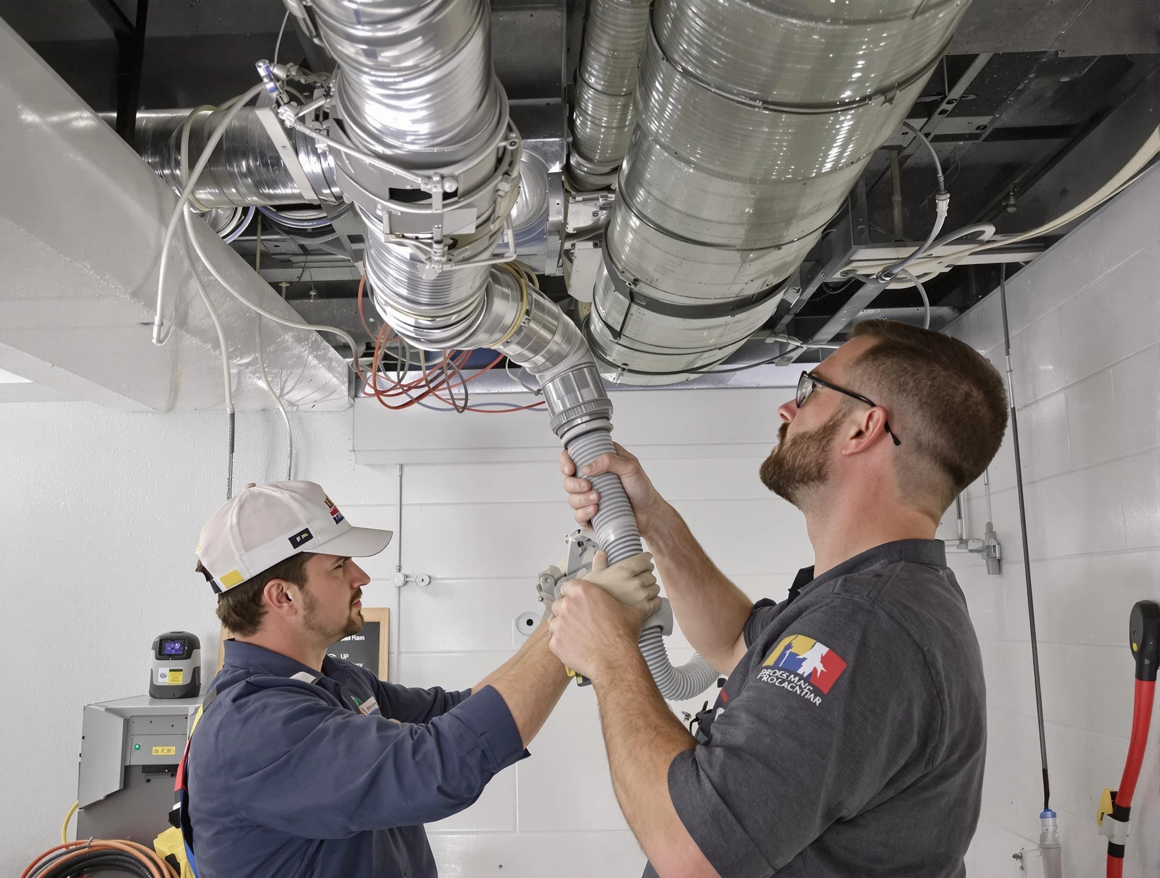 Sun City West Air Duct Cleaning technician performing thorough AC duct cleaning in Sun City West