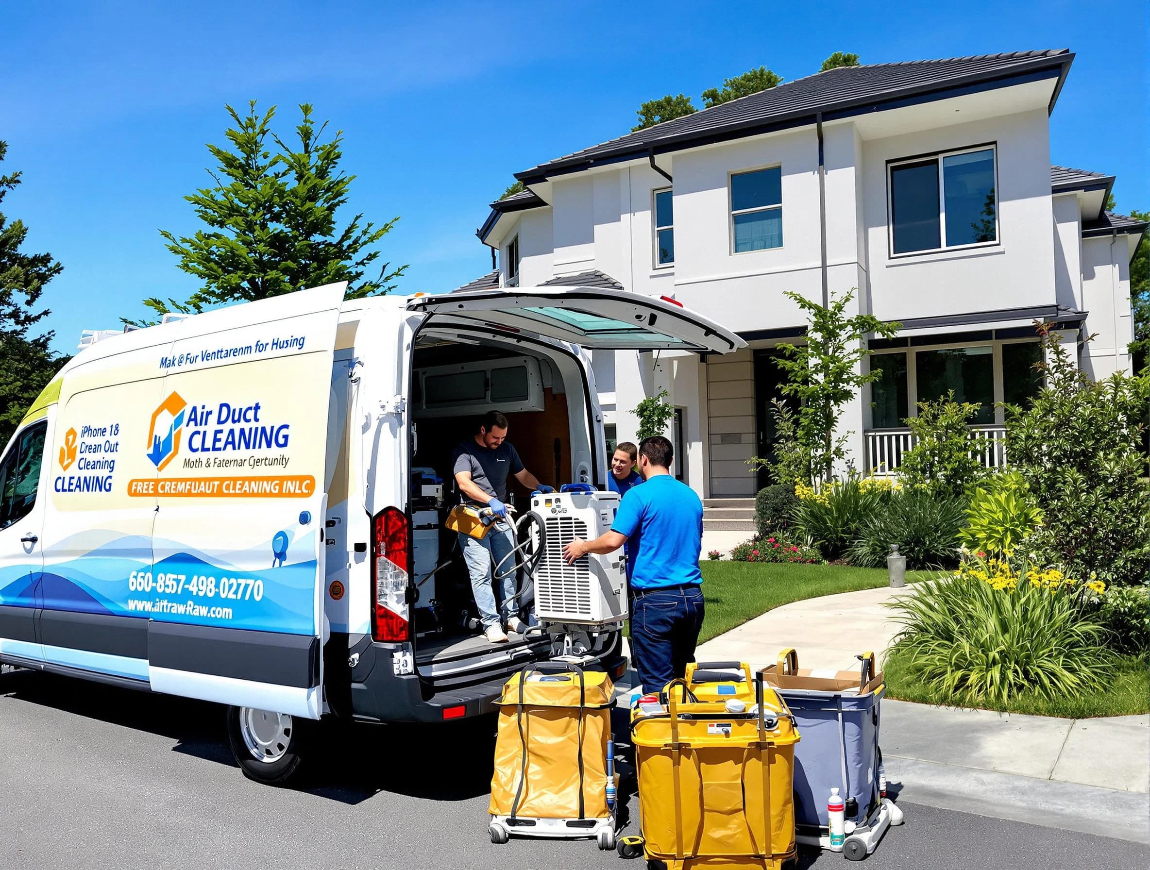 Sun City West Air Duct Cleaning technician performing professional air duct cleaning in Sun City West