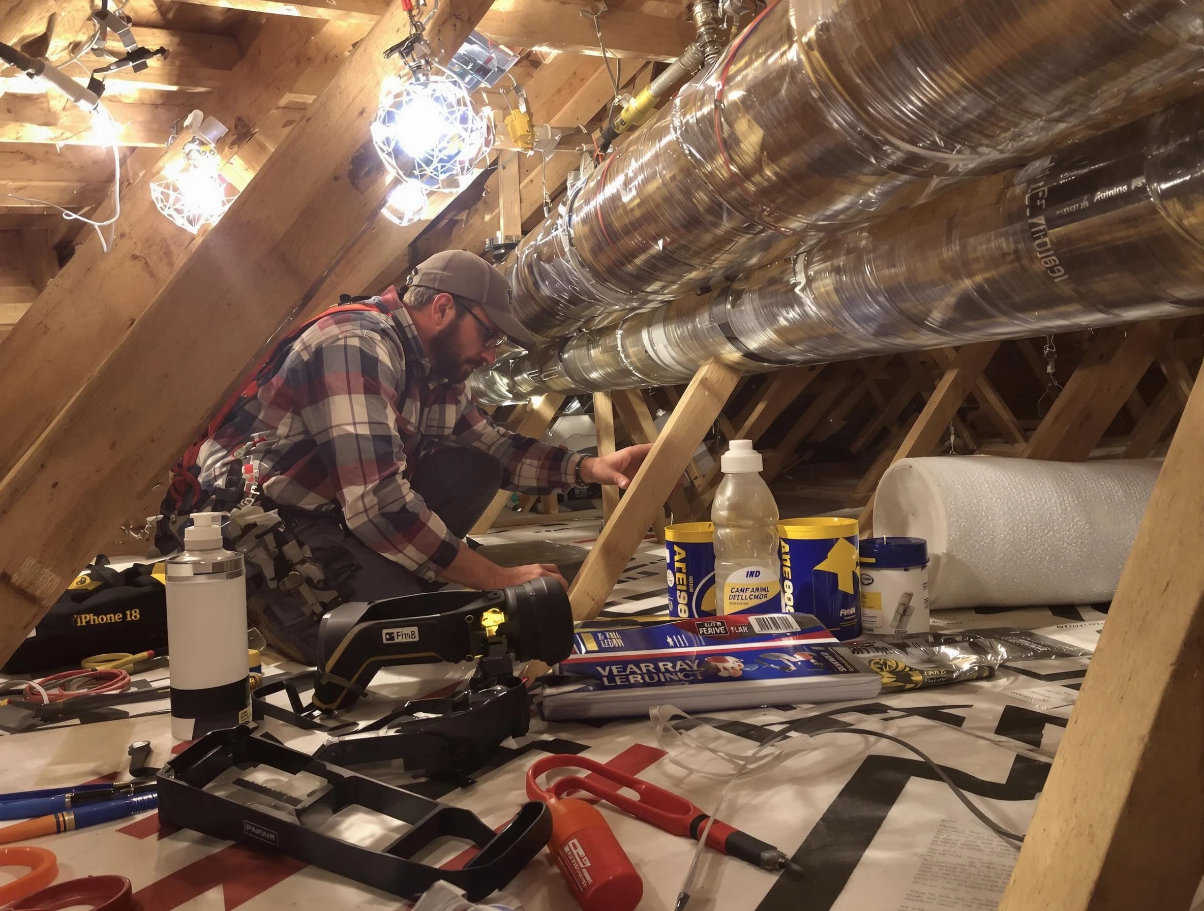 Sun City West Air Duct Cleaning expert performing precision duct sealing to improve HVAC efficiency in Sun City West