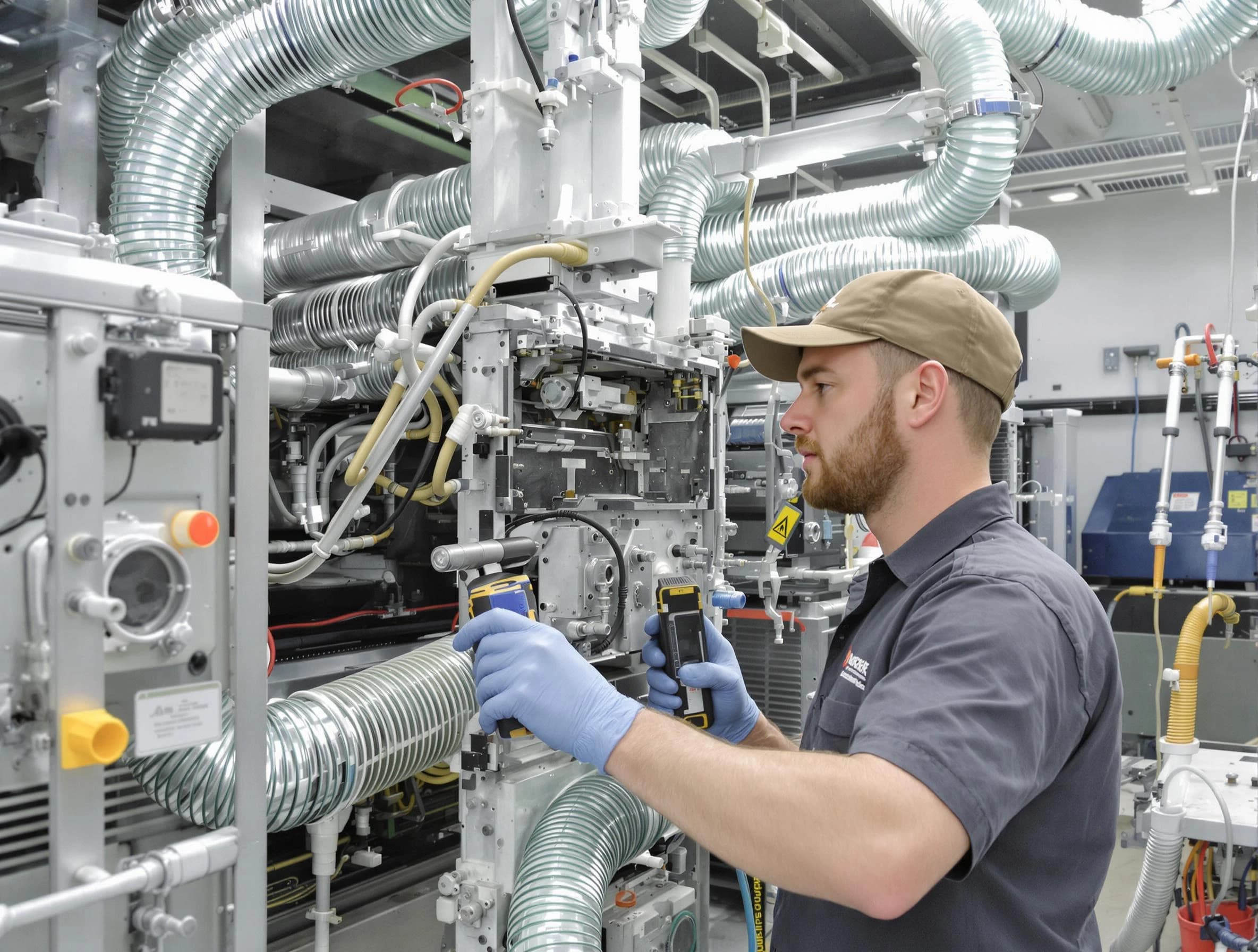 Sun City West Air Duct Cleaning technician performing precision commercial coil cleaning at a business facility in Sun City West
