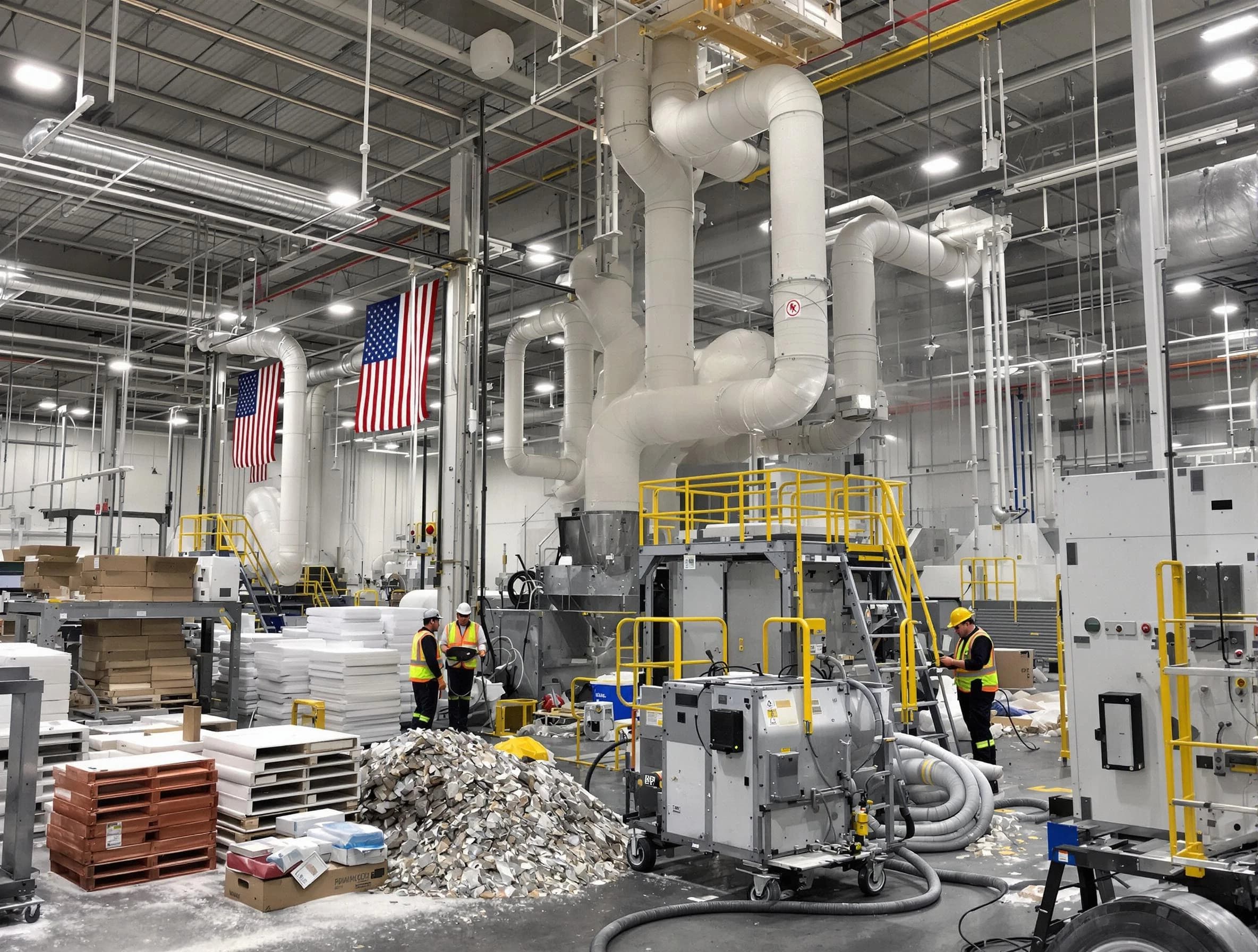 Sun City West Air Duct Cleaning team performing large-scale industrial duct cleaning at a commercial facility in Sun City West