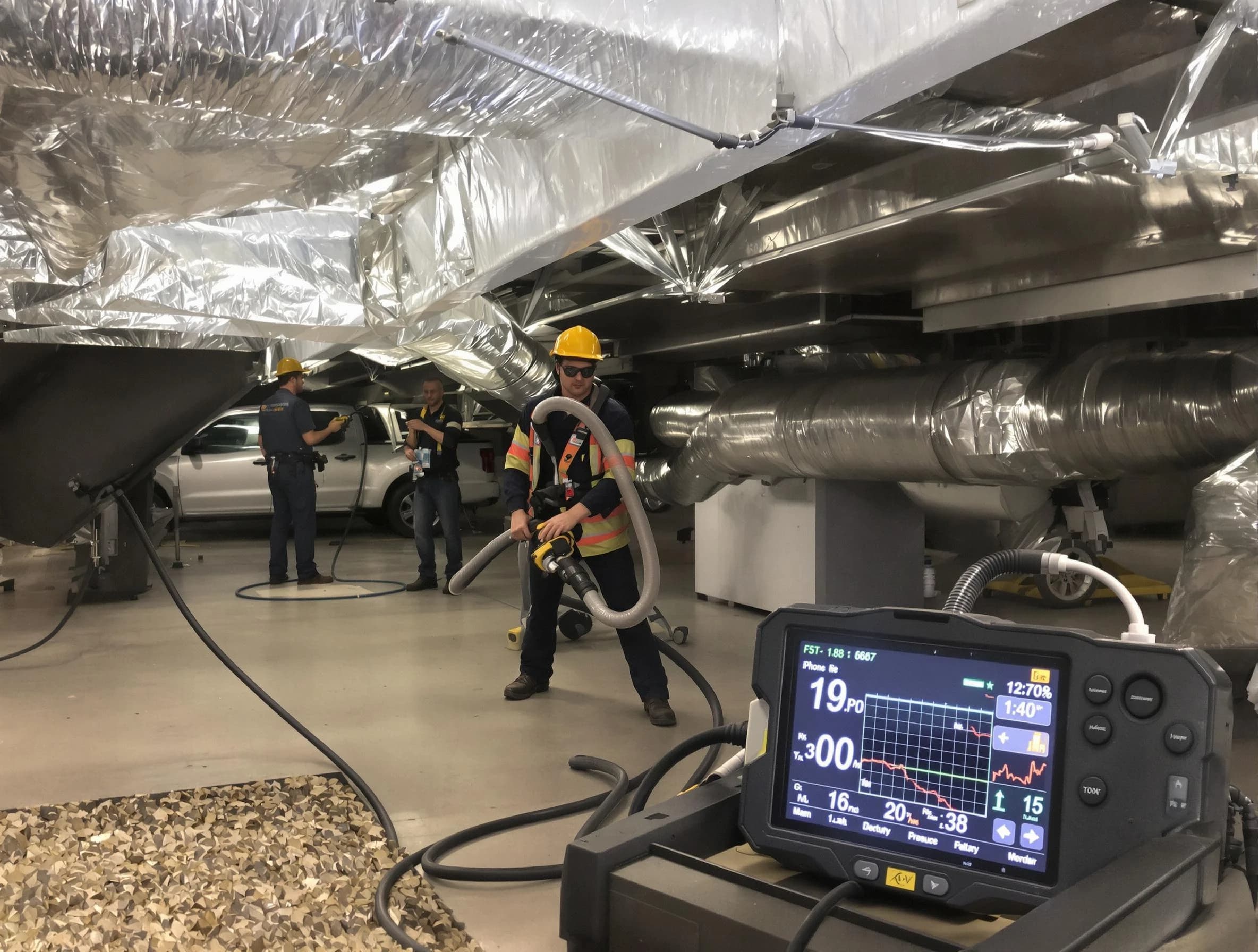 Professional negative pressure duct cleaning by Sun City West Air Duct Cleaning in Sun City West