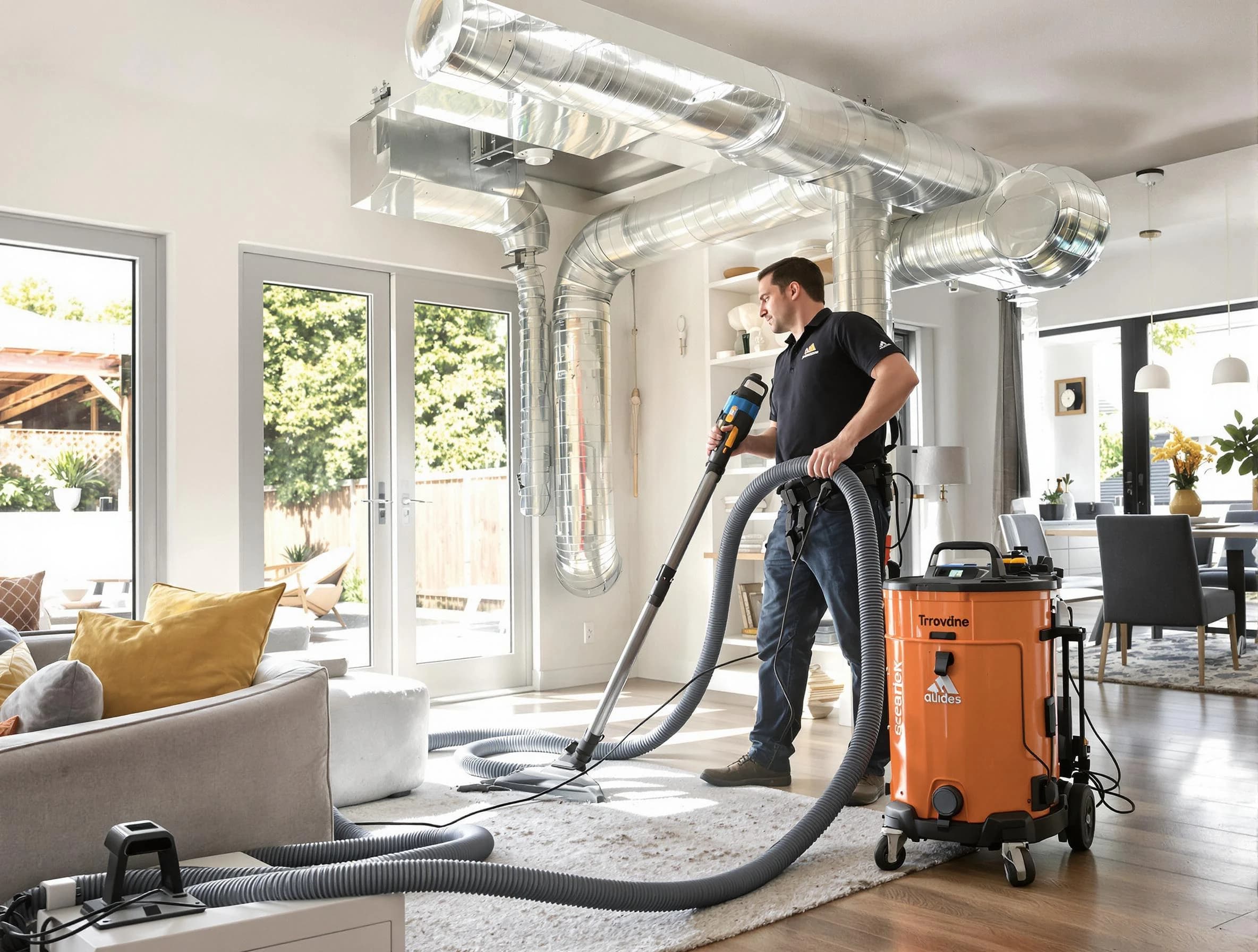 Sun City West Air Duct Cleaning specialist performing thorough residential duct cleaning using advanced equipment in Sun City West