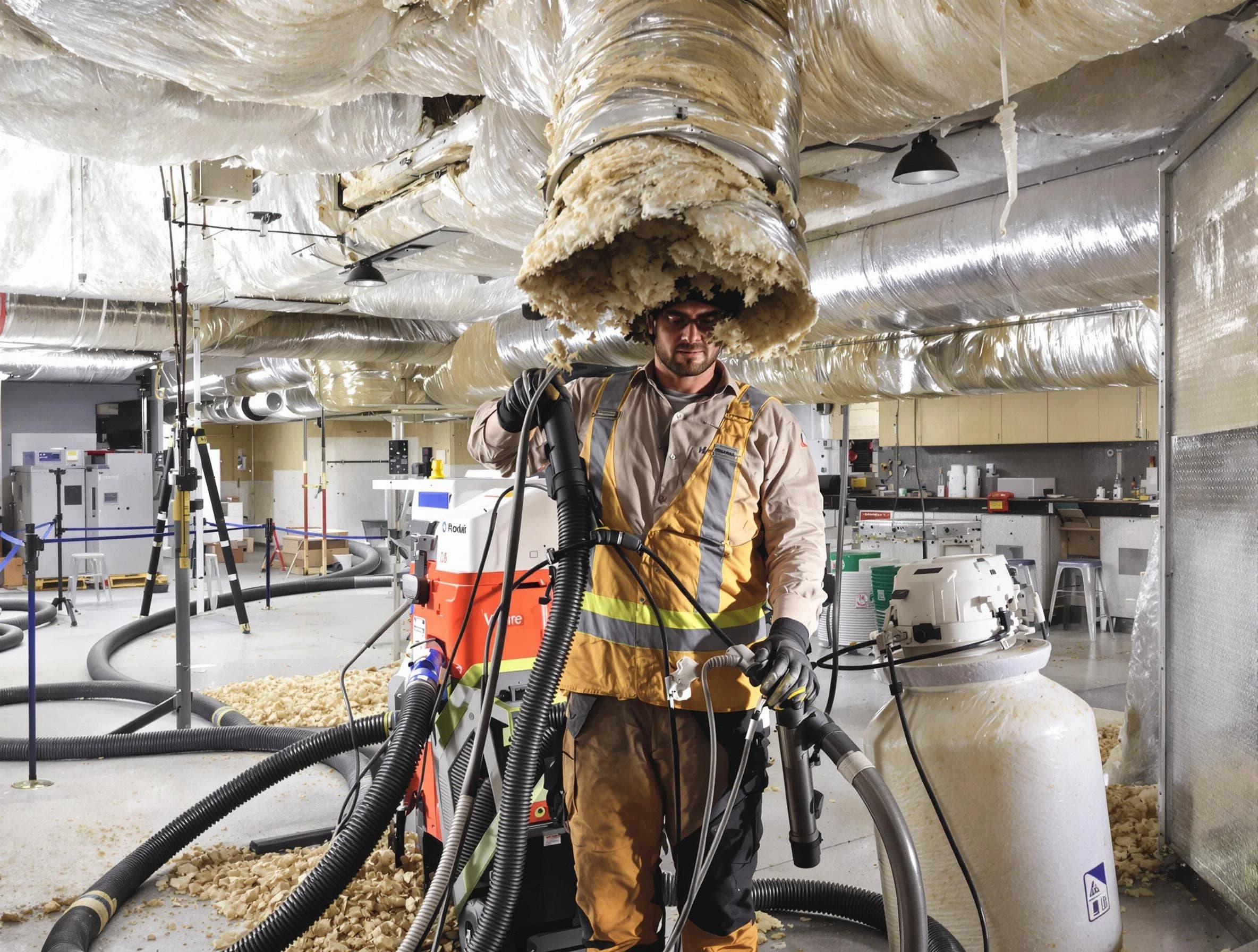 Professional vacuum insulation removal by Sun City West Air Duct Cleaning expert in Sun City West