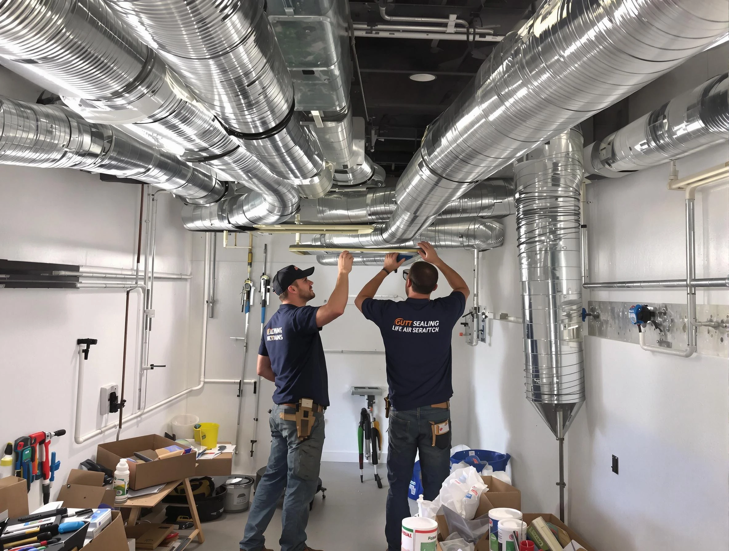 Sun City West Air Duct Cleaning technician applying professional duct sealing solutions in Sun City West