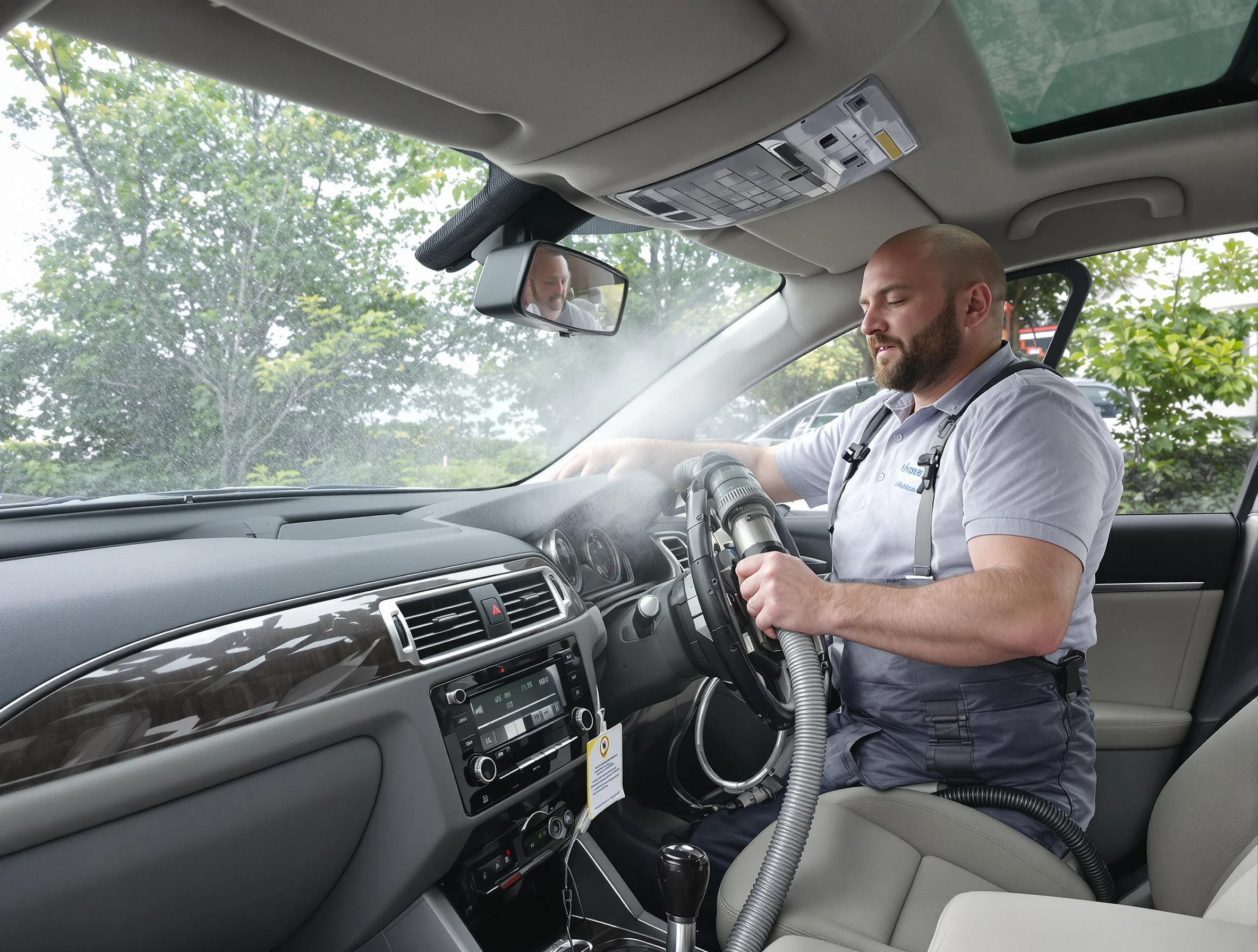 Sun City West Air Duct Cleaning specialist performing professional car duct cleaning in Sun City West